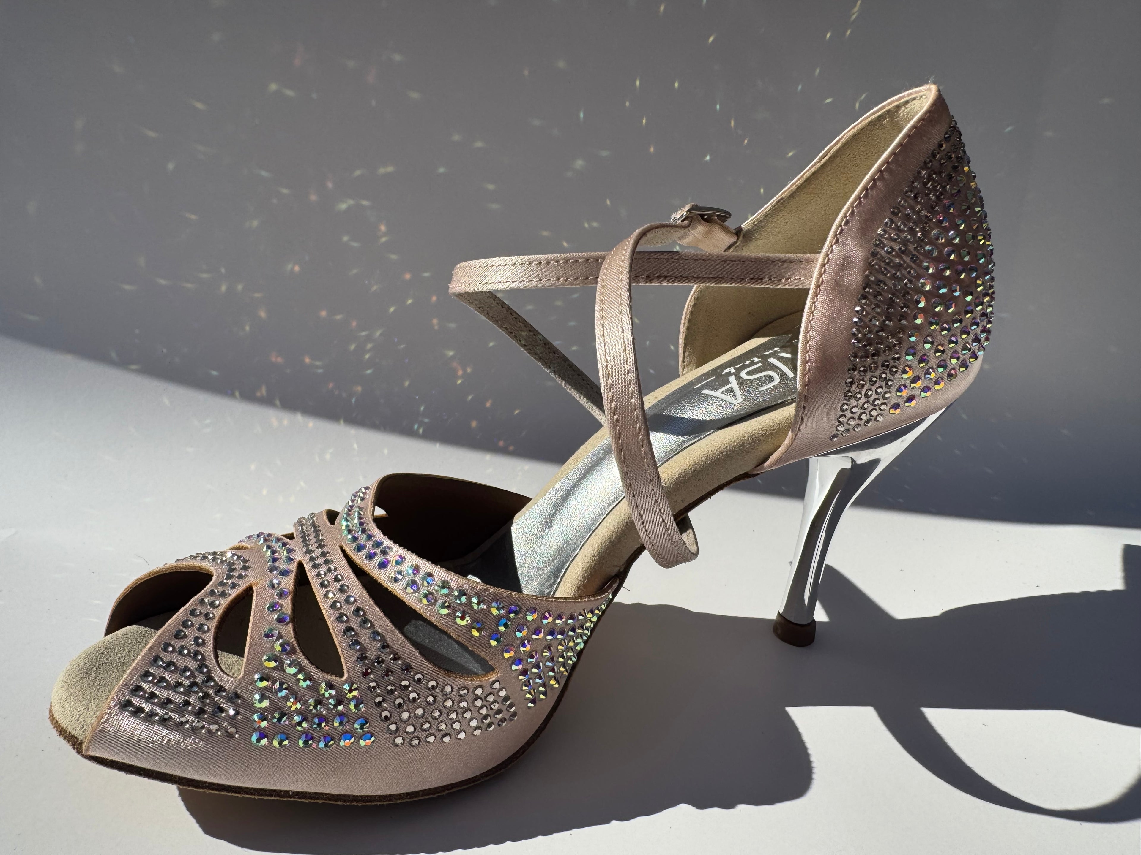 Ana with Swarovski Crystals, 3.34 in stiletto heel