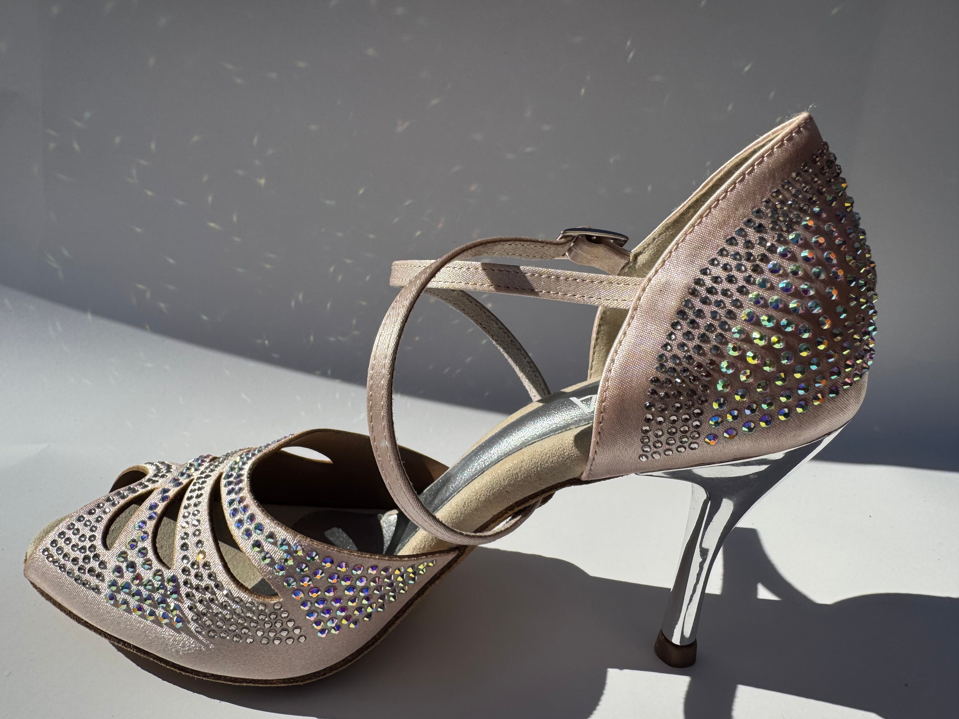 Ana with Swarovski Crystals, 3.34 in stiletto heel