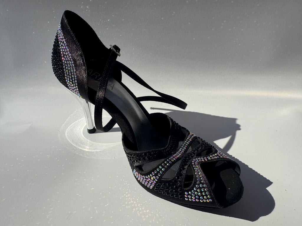 Ana with Swarovski Crystals, 3.34 in stiletto heel