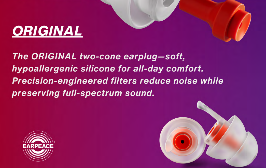 EarPeace Original Ear Plugs – High-Fidelity Hearing Protection for Dancers